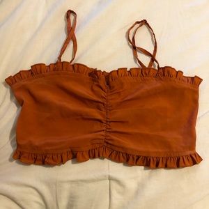 Urban Outfitters Burnt Red Crop Top - Size Small